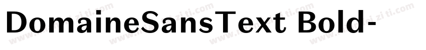 DomaineSansText Bold字体转换